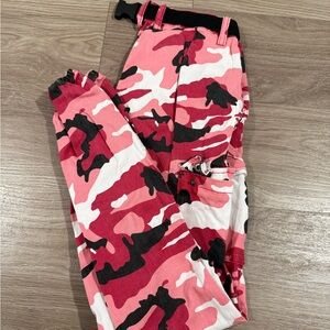 American Bazi Red and White Camouflage Pants